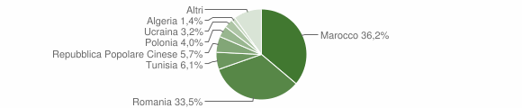 Grafico cittadinanza stranieri - Partinico 2014