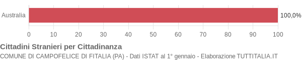 Grafico cittadinanza stranieri - Campofelice di Fitalia 2006