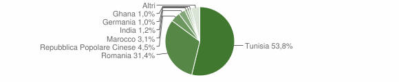 Grafico cittadinanza stranieri - Petrosino 2015