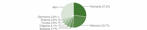 Grafico cittadinanza stranieri - Mascali 2008