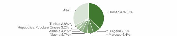 Grafico cittadinanza stranieri - Mascali 2023