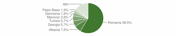 Grafico cittadinanza stranieri - Vicari 2014