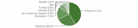 Grafico cittadinanza stranieri - Buscemi 2011