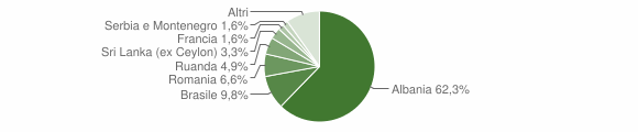 Grafico cittadinanza stranieri - Randazzo 2005