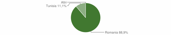 Grafico cittadinanza stranieri - Resuttano 2008