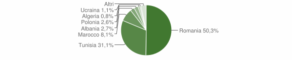 Grafico cittadinanza stranieri - Acate 2015