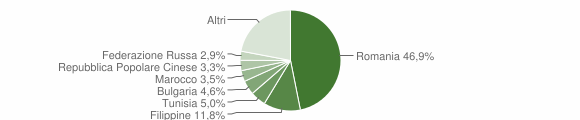 Grafico cittadinanza stranieri - Riposto 2014