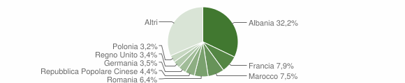 Grafico cittadinanza stranieri - Pontassieve 2004
