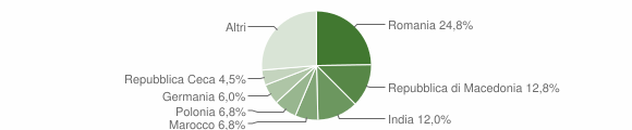 Grafico cittadinanza stranieri - Santa Luce 2012