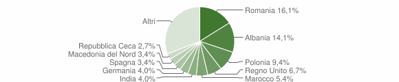 Grafico cittadinanza stranieri - Santa Luce 2023