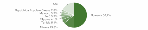 Grafico cittadinanza stranieri - Chiusi 2013