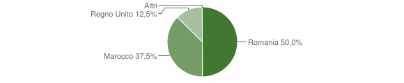 Grafico cittadinanza stranieri - Vergemoli 2011