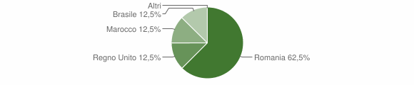 Grafico cittadinanza stranieri - Vergemoli 2013