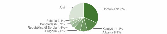 Grafico cittadinanza stranieri - San Quirico d'Orcia 2015