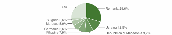 Grafico cittadinanza stranieri - San Casciano dei Bagni 2015