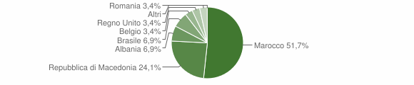 Grafico cittadinanza stranieri - Fabbriche di Vergemoli 2007
