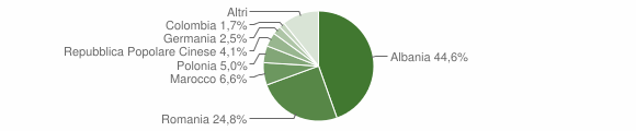 Grafico cittadinanza stranieri - Londa 2012