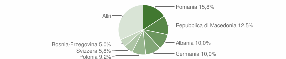 Grafico cittadinanza stranieri - Radicondoli 2013