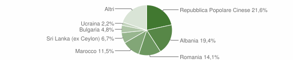Grafico cittadinanza stranieri - Bientina 2013