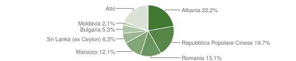 Grafico cittadinanza stranieri - Bientina 2015
