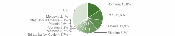 Grafico cittadinanza stranieri - Bagno a Ripoli 2013
