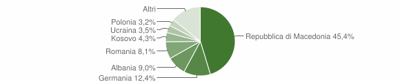 Grafico cittadinanza stranieri - Montieri 2014