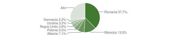 Grafico cittadinanza stranieri - Camaiore 2014