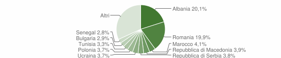 Grafico cittadinanza stranieri - 2010