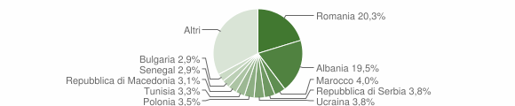 Grafico cittadinanza stranieri - 2011