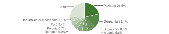 Grafico cittadinanza stranieri - Chiusa 2015