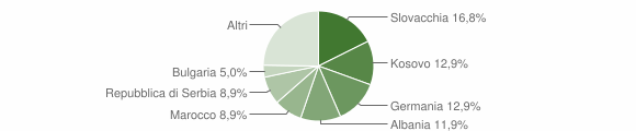 Grafico cittadinanza stranieri - Chienes 2012