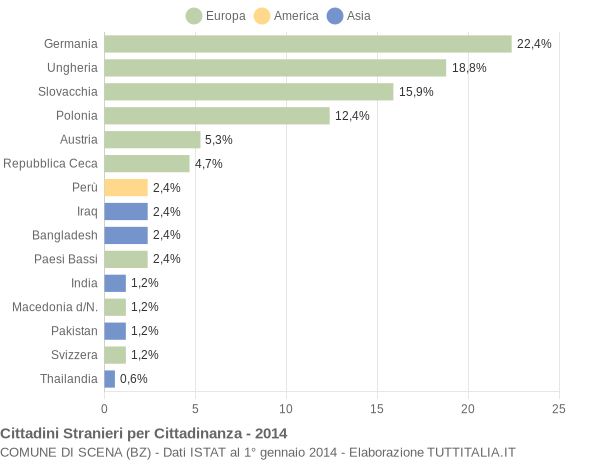 Grafico cittadinanza stranieri - Scena 2014