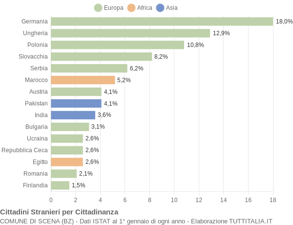 Grafico cittadinanza stranieri - Scena 2020