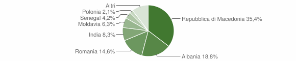 Grafico cittadinanza stranieri - Lasino 2014