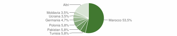 Grafico cittadinanza stranieri - Vadena 2011