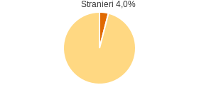 Percentuale cittadini stranieri Comune di Primiero San Martino di Castrozza (TN)