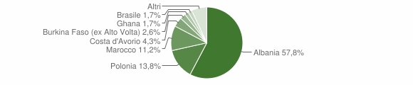Grafico cittadinanza stranieri - Tiarno di Sopra 2009