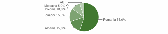 Grafico cittadinanza stranieri - Amblar-Don 2012