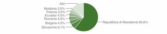 Grafico cittadinanza stranieri - San Lorenzo in Banale 2012