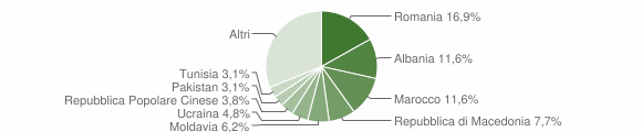 Grafico cittadinanza stranieri - Lavis 2014