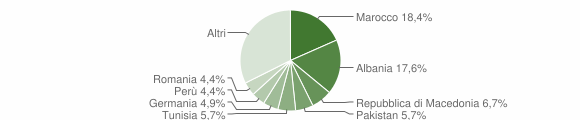 Grafico cittadinanza stranieri - Laives 2004