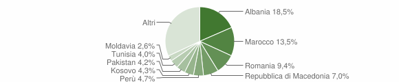 Grafico cittadinanza stranieri - Laives 2010