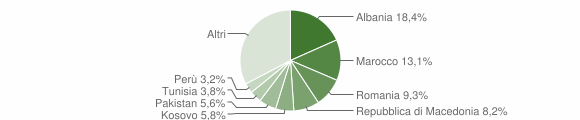 Grafico cittadinanza stranieri - Laives 2013