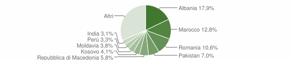 Grafico cittadinanza stranieri - Laives 2015