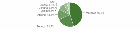 Grafico cittadinanza stranieri - Cimone 2006