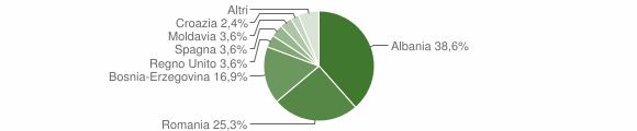 Grafico cittadinanza stranieri - Vermiglio 2011