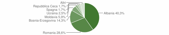 Grafico cittadinanza stranieri - Vermiglio 2014