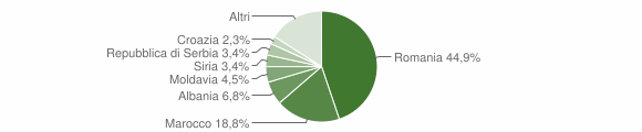 Grafico cittadinanza stranieri - Tuenno 2011