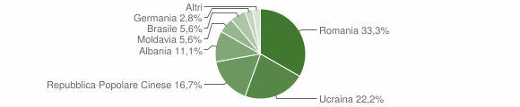 Grafico cittadinanza stranieri - Bieno 2016