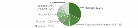 Grafico cittadinanza stranieri - Sella Giudicarie 2011